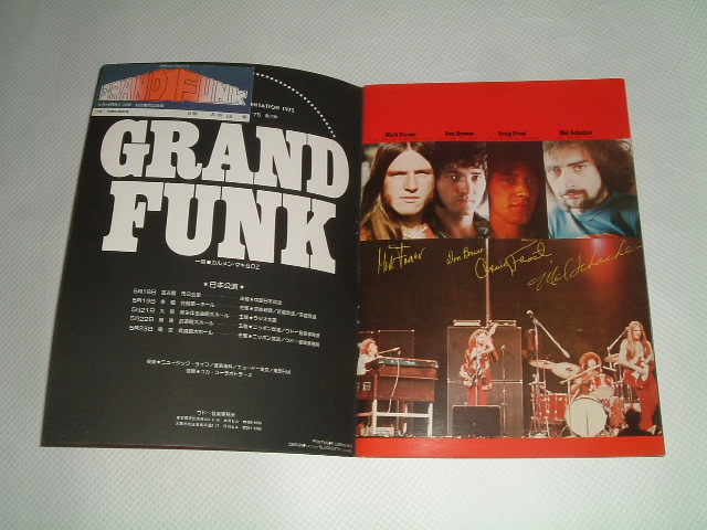 画像: グランド・ファンク GRAND FUNK '75来日公演パンフレット（中古）