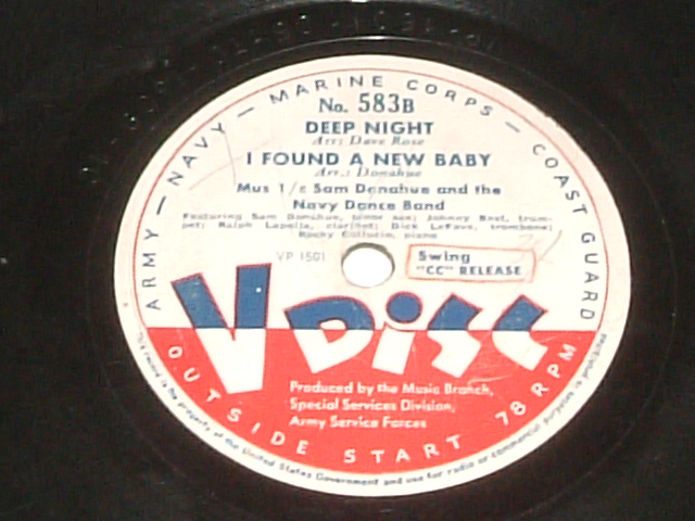 画像: 125th STREET PROPHET/DEEP NIGHT/I FOUND A NEW BABY Vディスク（中古）