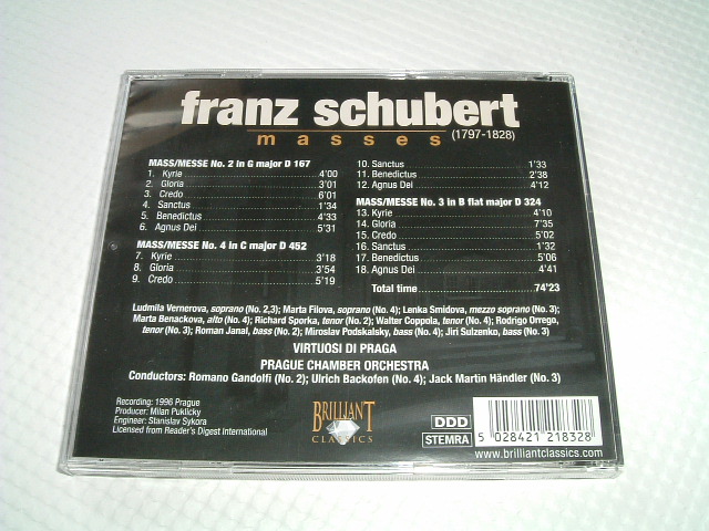 画像4: Franz Schbert Masses　CD５枚組BOX（中古）