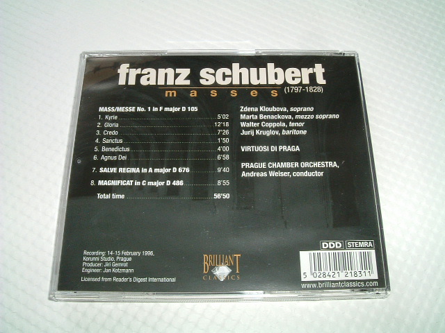 画像3: Franz Schbert Masses　CD５枚組BOX（中古）